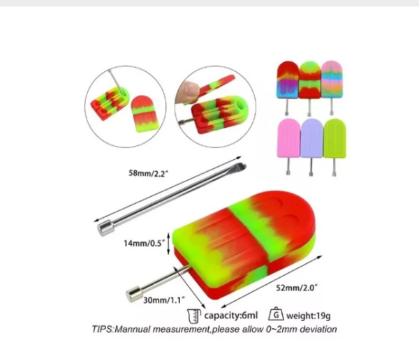 Slick de Silicone 6ml Sorvete Com Pazinha de Metal