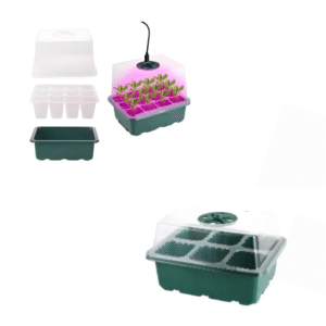 Estufa de Germinação Propagator 6 Células (Modelos Com ou Sem Luz LED 10W)
