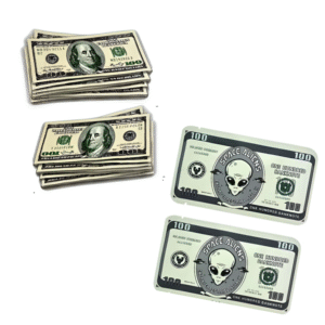 Kit 50 Ziplocks Dólar 14×9cm Lacre Reforçado