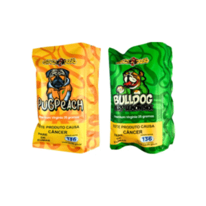 Tabaco Crazy Dogs Premium 25g – Lemon | Peach – Corte Fino Virginia Blend