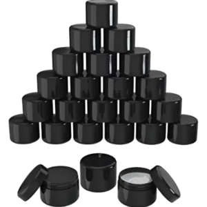 25 Slicks 1ml 1g Rosca Hermetico Preto Armazenamento