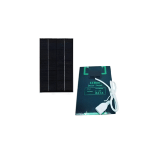 Painel Solar Portátil 5V 5W Sunpower com USB – Carregador Solar Seguro, Estável e Eficiente