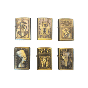 Isqueiro Premium Metal Vintage – Estilo Clássico com Desenhos Exclusivos