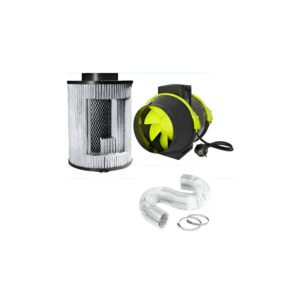 Kit Anti-Odor Completo com Exaustor Turbo + Filtro de Carvão + Duto + Abraçadeiras – Pronto para Instalar (100mm, 125mm, 150mm e 200mm – 220V)