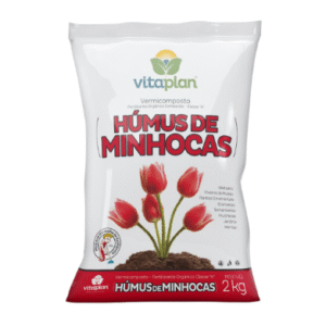 Húmus de Minhoca Vitaplan – Fertilizante Orgânico de Alta Qualidade (2kg, 5kg, 8kg e 14kg)