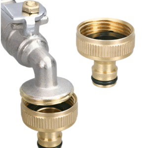 Adaptador de Torneira para Mangueira em Metal – Compatível com Gatilho e Esguicho