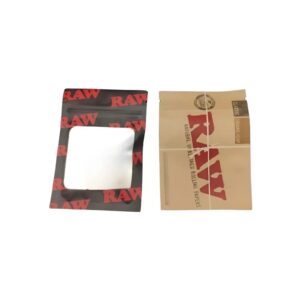 Kit 10 Unidades Ziplock RAW | Armazenamento Seguro e Discreto