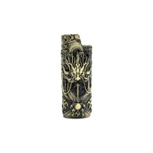 Case Dragão em Metal para Isqueiro Bic J6 – Luxo