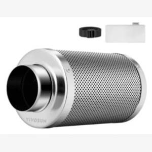 Filtro De Carvão Ativado Vivosun Cultivo Indoor 100mm/340mm