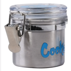 Pote Hermético Cookies Aluminio Com Trava Vedação Silicone