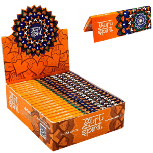Papel de Seda Guru Spirit Large 1/4 Com Sabor Laranja 20 U