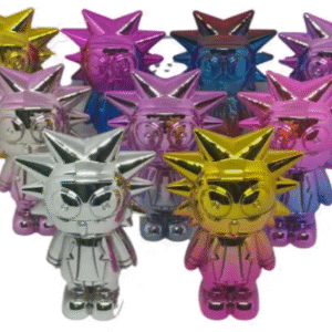 Dichavador Metal Acrílico 4 Partes Boneco Rick Metalizado