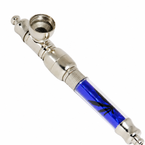 Pipe De Metal Grande C/ Tela Azul