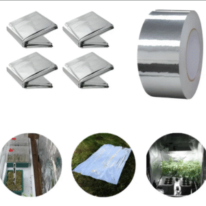Kit C/4 Lona Reflexiva Grow Mylar C/ Fita 2,10x1,40m Led