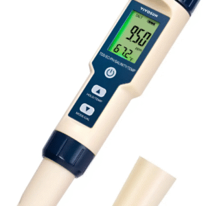Medidor de temperatura digital Ph Salinity TDS Ec 5 em 1 - azul