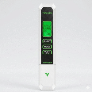 Medidor Vivosun Tds Ec 3em1 Cultivo Hidroponia Digital Branco