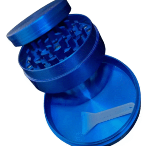Dichavador Metal Tabacaria Triturador Moedor Imã 3 Partes Cor Azul
