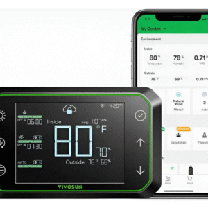 Controlador Vivosun Growhub E42 Para Cultivo Interior Preto
