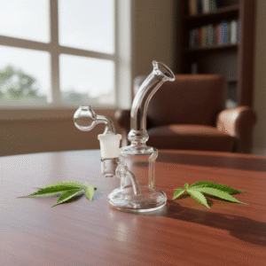 Bong De Vidro Com Bowl Dab Verde Hidrobong Dabber