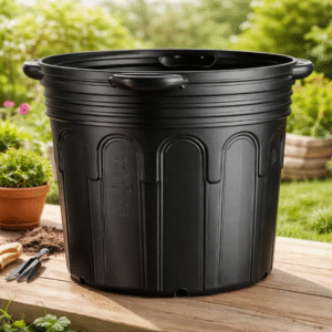 Vaso Grow Embalagem P/ Muda 60 Litros C/ Alca Preto