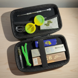 Kit Dab Bolador Dichavador Tesoura Seda Cuia Slick 17x10 Cm