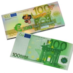 Seda De Euro Nota 100 Euros King Size Honey Puff - 24 Folhas